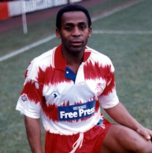Rover's football player Winston White in 1992.