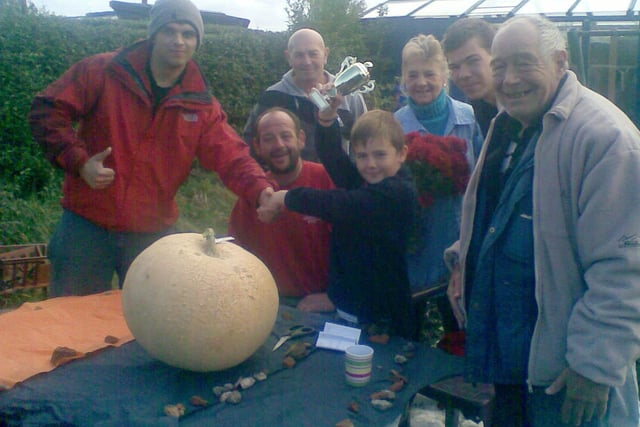Oliver Henshaw, the winner of the Fir Vale pumpkin competition in 2008