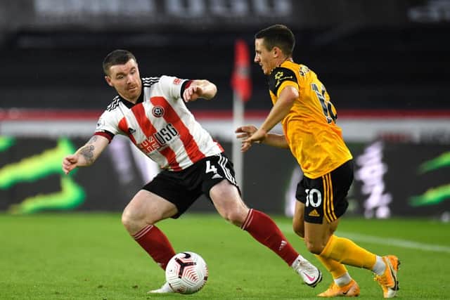 John Fleck could be available for Sheffield United against West Ham on Sunday after recovering from injury. Picture: Peter Powell/Pool/Getty
