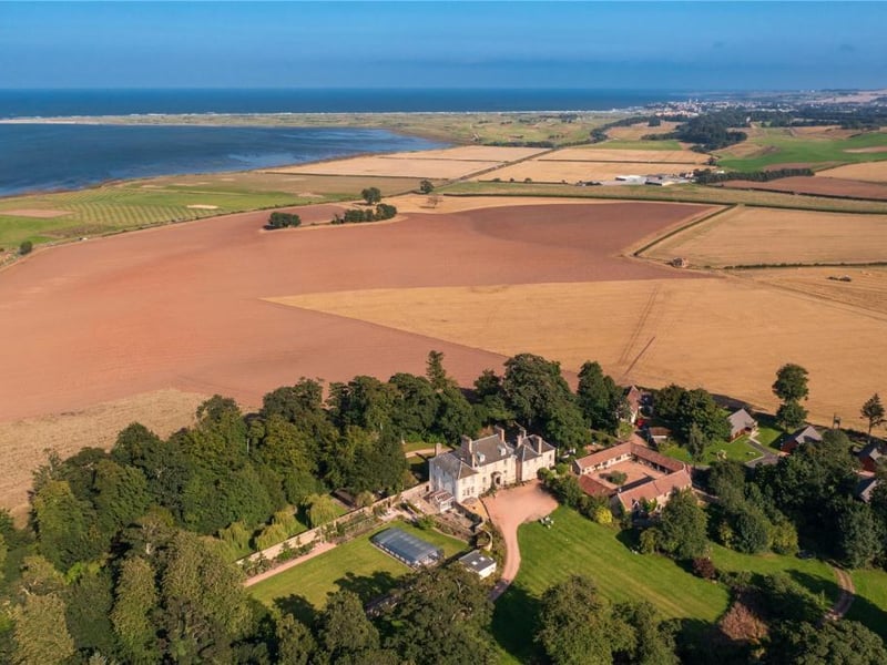 The house sits two miles inland from St Andrews.