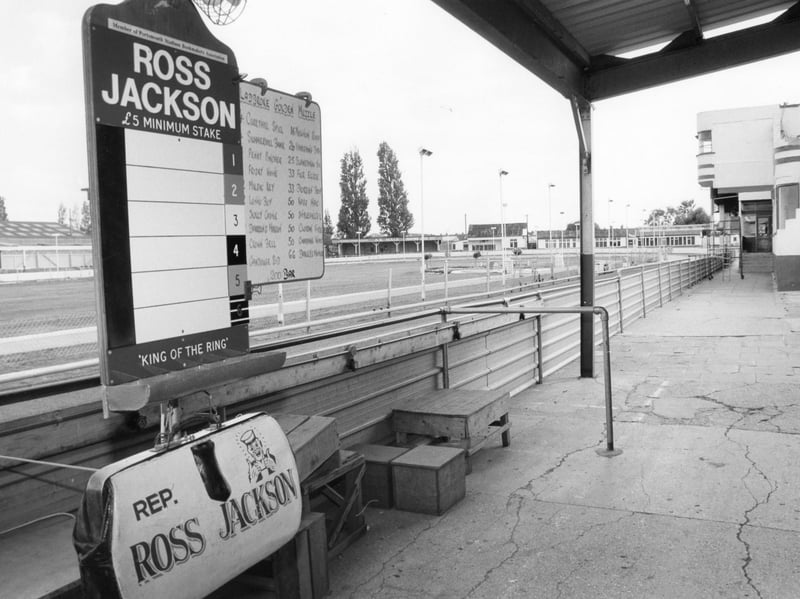 Portsmouth Greyhound Stadium, Tipner in November 1990