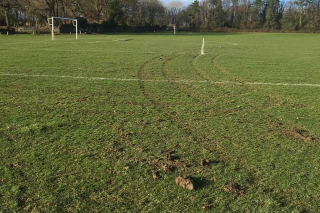children’s football pitches vandalised