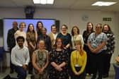 Image shows DBTH chief nurse interns alongside DBTH colleagues who work in Education and Research