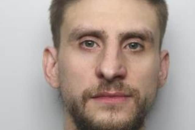 Pictured is Mark Harrigan, aged 35, of Halifax Crescent, Doncaster, who has been sentenced to 48 months of custody after he pleaded guilty to attempting to cause a child aged under 13 to engage in sexual activity, and to attempting for a child to be present while he engaged in sexual activity by sending sexual images