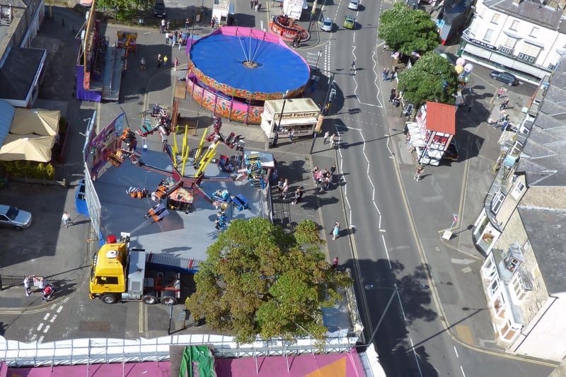 Looking down on the fair in 2004