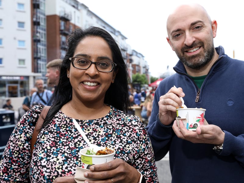 Zeenat and Irfan Mirza. British Street Food Awards, Gunwharf Quays. Picture: Chris Moorhouse (jpns 280821-02)
