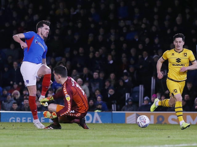John Marquis had a chance to double Pompey's lead