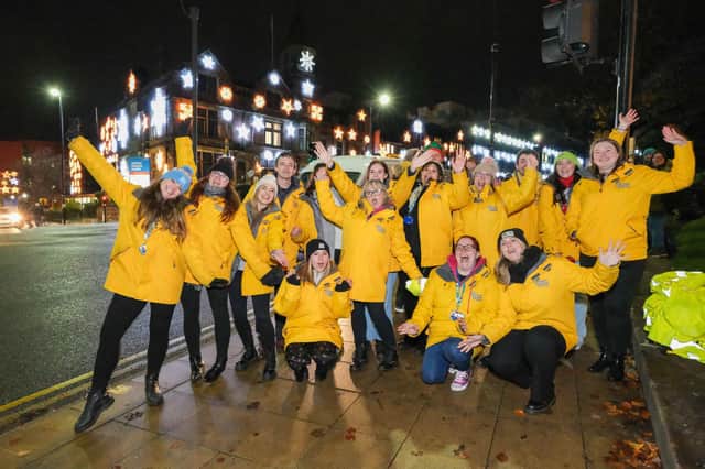 The Children's Hospital Charity turn on the snowflakes at Sheffield Children's Hospital for 2022