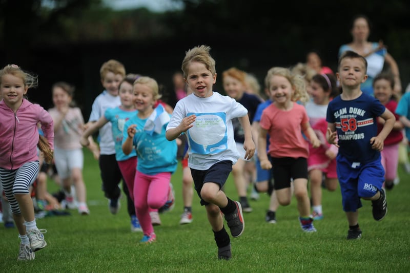 East Boldon Infants School was determined to do its own bit for Race For Life and pupils took part in their version of the race in 2016.