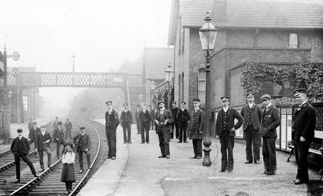 Chapeltown Central Railway Station pictured in the early 1900s