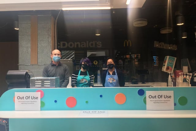 Rainbow Bubble Tea is the only business open at the moment in the downstairs area of Waverley Mall, so if you need a refreshment, these guys can help you out!