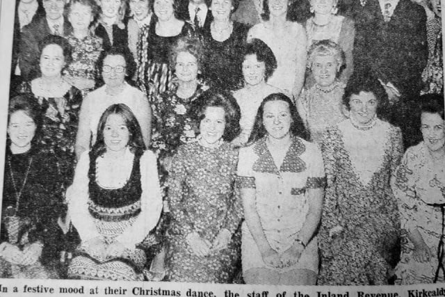 Staff from the Inland Revenue office in Kirkcaldy at their Christmas dance, held in the Parkway Hotel