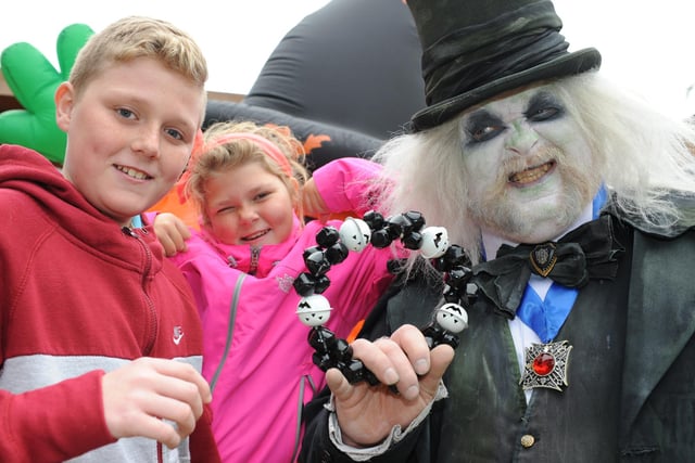 Count Zombie Don met youngsters Kyle and Kimberly Robinson at the Viking Centre in Jarrow five years ago and what a great outfit he had.