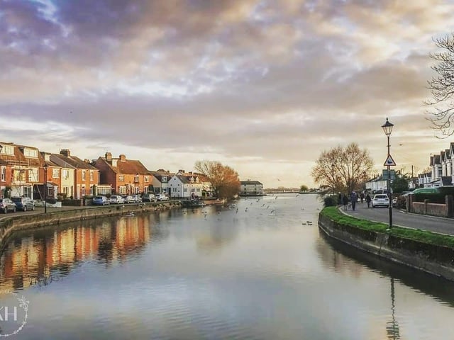 Portsmouth is the UK's only island city and there are also great views to be enjoyed off the island, like here, in Emsworth. This is the town's Mill Pond.