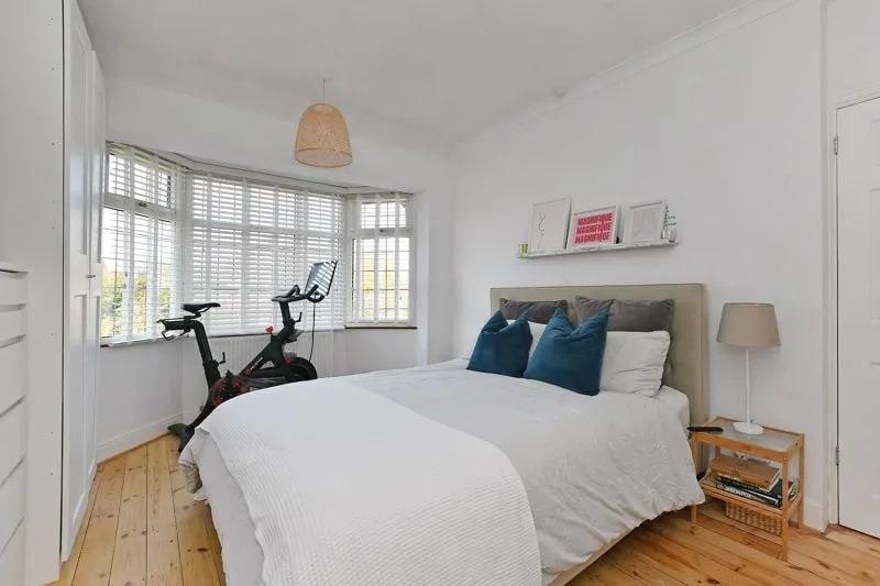 Both the larger bedrooms benefit from big windows letting in lots of natural light.