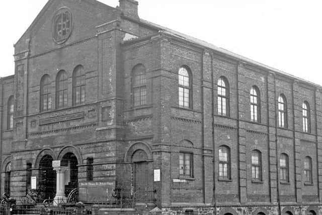 The Methodist church on Petre Street in Sheffield, built in 1867 and demolished in 1980. Photo courtesy of Picture Sheffield
