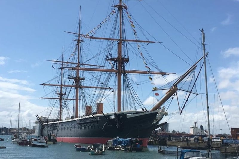 As Phil demonstrates, HMS Warrior is always a winning view.