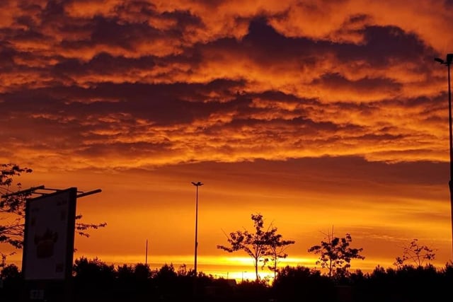 Matthew Hope was fortuitous enough to see this lovely sunrise from ikea in July 2020.