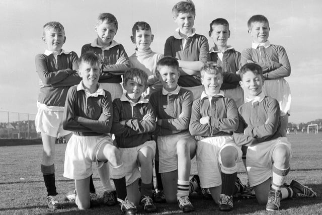 Dalry Primary School's football team in 1963.