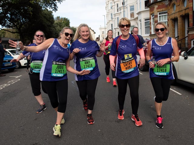 Action from the Great South Run. (201019-283)