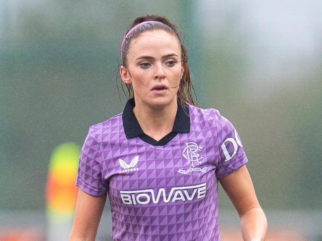 Powerful midfielder Kirsten Reilly has one of the best passing ranges in the league and has proven to be one of the first names on Gers boss Malky Thomson's team sheet since her move from Hibs prior to the pandemic.