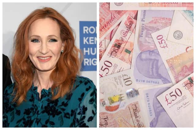 JK Rowling is second on the Edinburgh rich list in 2020.