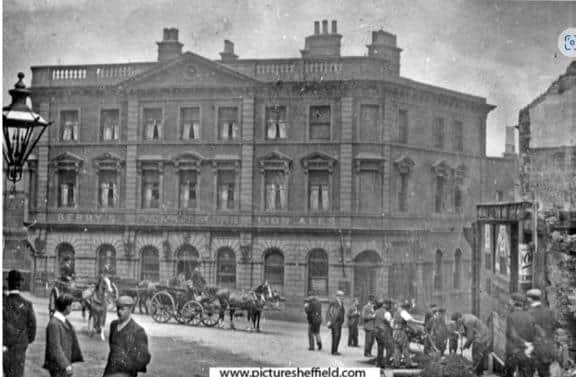 Pack Horse Inn, No 2 West Bar, junction with Snig Hill (former Newhall Street).