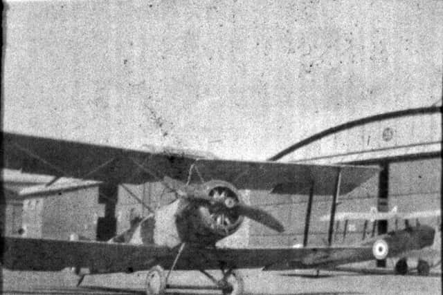 A Sopwith One-and-a-half-Strutter in the foreground and an Avro 504 at No 2 Northern Aircraft Repair Depot, RAF Coal Aston in 1919. This area in now part of the St James Retail Park