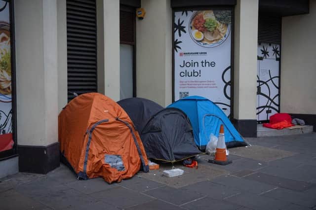 Tents belonging to homeless people (Getty Images)
