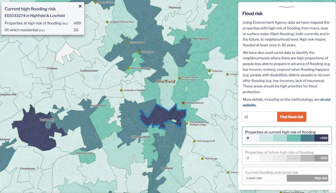 Sheffield faces doubling of high flood‑risk properties as climate ...