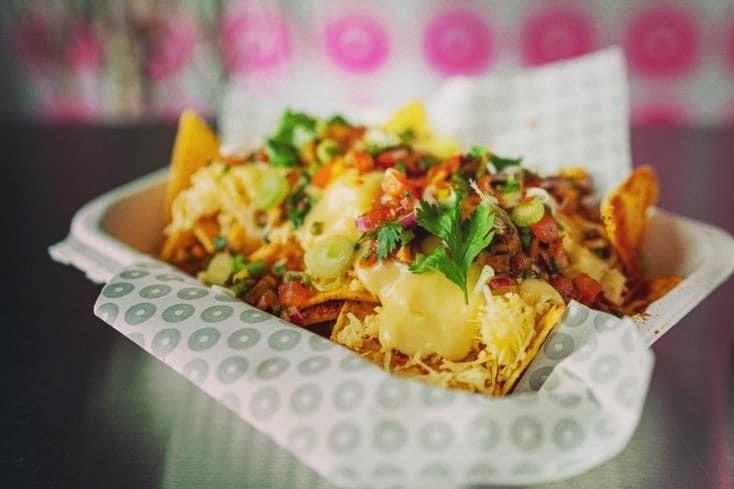 The self-proclaimed purveyors of fire, spice, and butter, The Fat Flamingo, will be serving up their loaded nachos . Previous menus have included venison chilli con carne, vegan black bean, and sweet potato chilli.