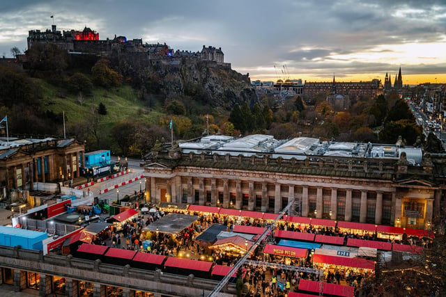 For festive fun, where better to go than Edinburgh's world-famous Christmas Market! Princes Street Gardens has been filled with German-style market stalls offering delicious food and drinks. The market will stay open until January 4, so you have plenty of time to visit!