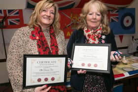 Councillor Denise Fox and Councillor Anne Murphy receive certificates and life time membership of Home Hess.