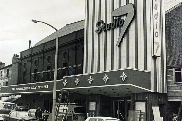 Studio 7 Cinema at The Wicker, Sheffield, in 1968. It was originally the Wicker Picture House, which opened in 1920 and finally closed in 1987 before being demolished