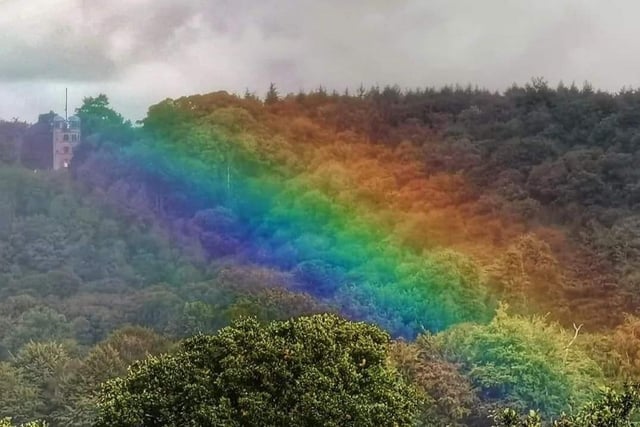 Rainbow over Chatsworth by Helen Toulson