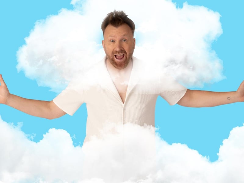 Off the back of 2024’s hit No Show, Irish comedy legendJason Byrne returns with Jason Byrne: Head in The Clouds,
premiering at this year’s festival. Featuring his classic hilarious style, full of audience interaction, come join Jason in the clouds for a night of beautiful, unpredictable mayhem.
Jason Byrne: Head in the Clouds plays at Assembly Hall from July 31 until August 24, except the 11th and 18th, 7.50pm.