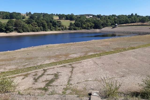 Water levels at Dam Flask reservoir, near Bradfield. Yorkshire Water has announced a hosepipe ban, affecting homes in Sheffield, which will come into force from Friday, August 26