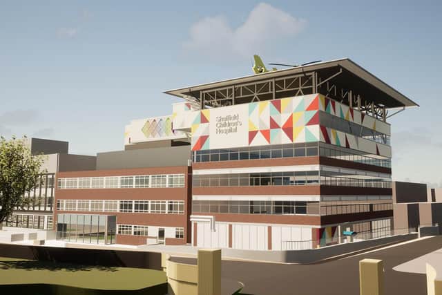Artistic Impression of the new helipad at Sheffield Children's Hospital
