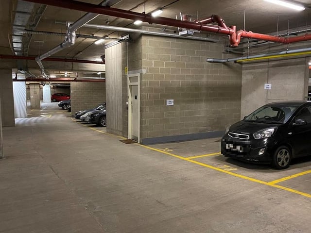 Secure, under cover parking space on the ground floor of Silvermills Car Park in the New Town - Offers over £39,500.