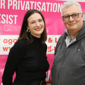 Sheffield general election candidates for the Trade Unionist and Socialist Coalition, Mick Suter and Isabelle France. Isabelle is speaking at a TUSC meeting ahead of the May 2 council elections. Picture: TUSC