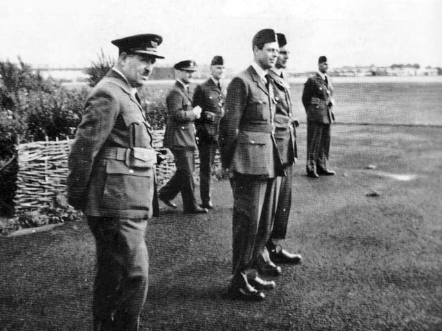 The Duke of Kent visits Fort Grange, Gosport, about 1940
