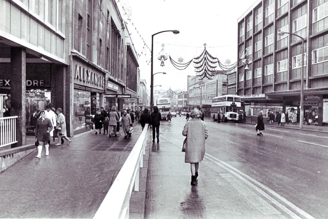 Shopping on The Moor in November 1971