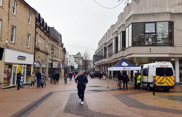 Mansfield goes into tier 3 after lockdown. Mansfield town centre.