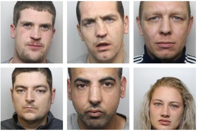 Pictured are some of those who have been jailed for robbery after appearing in crown court in recent months.