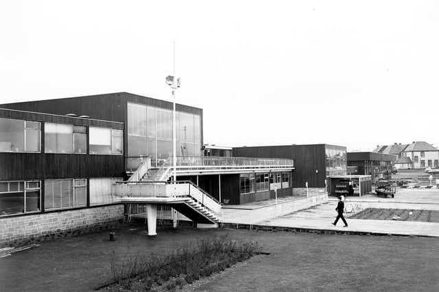 An exterior view of Turnhouse Airport taken in March 1966.