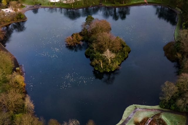 Beveridge Park's pond. Pic: Paul Adams.