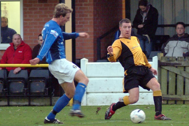 Staveley joint-boss Froggatt still plays but here he is with Worksop Town.