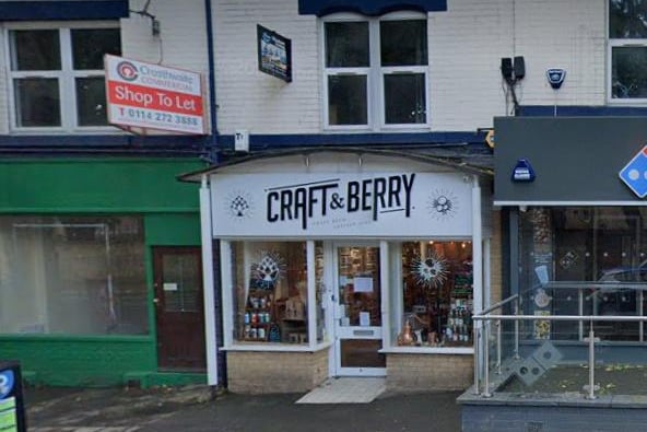 Craft & Berry describes itself as a "Bottle Shop and Gin Emporium," which stocks over 300 craft beers and real ales as well as over 150 different artisan gins. Go to: https://craftnberry.co.uk/ for more information.