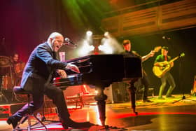 Elio Pace on stage in The Billy Joel Songbook, which is touring to Sheffield City Hall this month