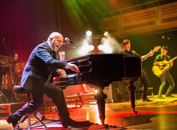 Elio Pace on stage in The Billy Joel Songbook, which is touring to Sheffield City Hall this month